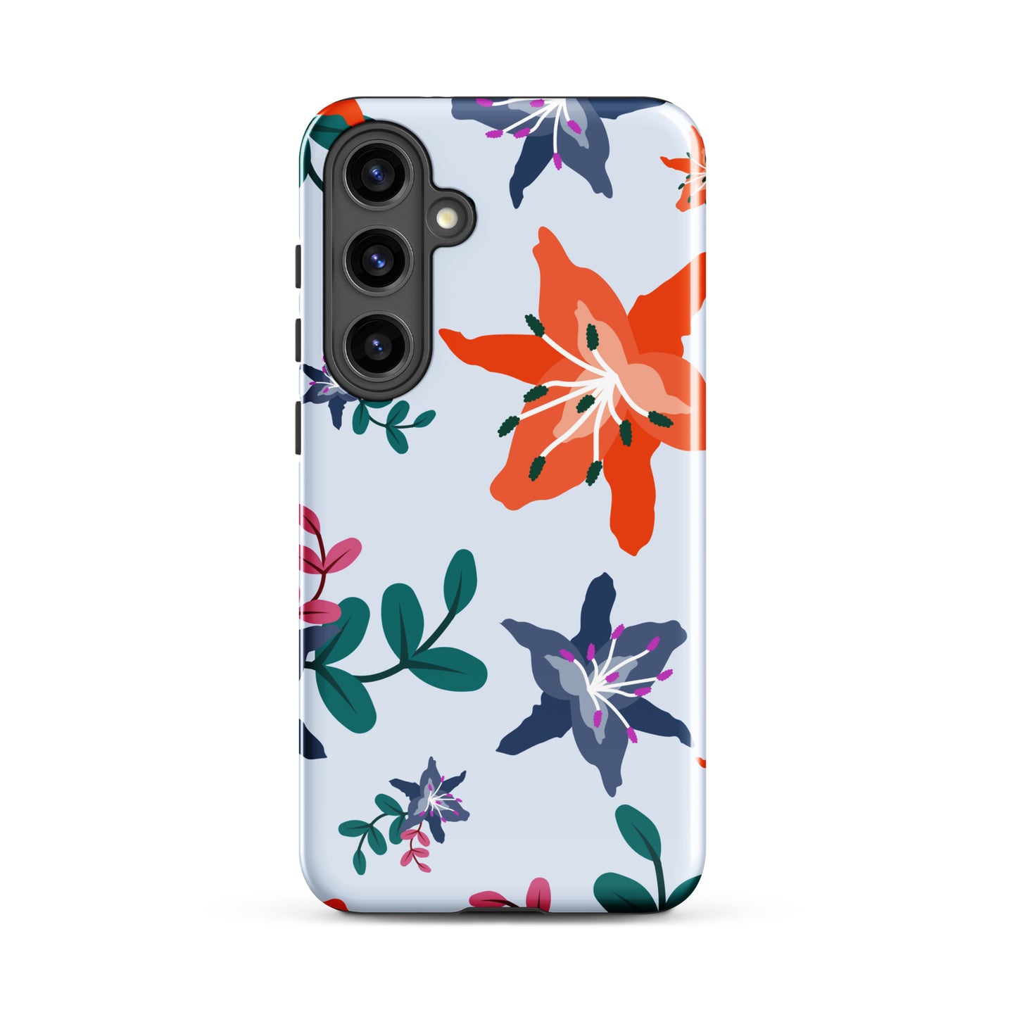 Tough Samsung Phone Case - Lily Blooms