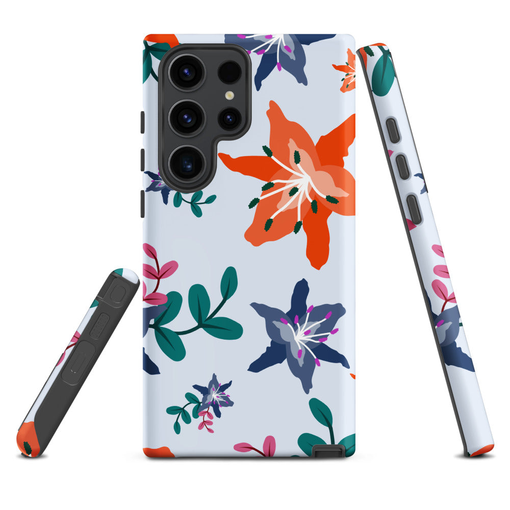 Tough Samsung Phone Case - Lily Blooms