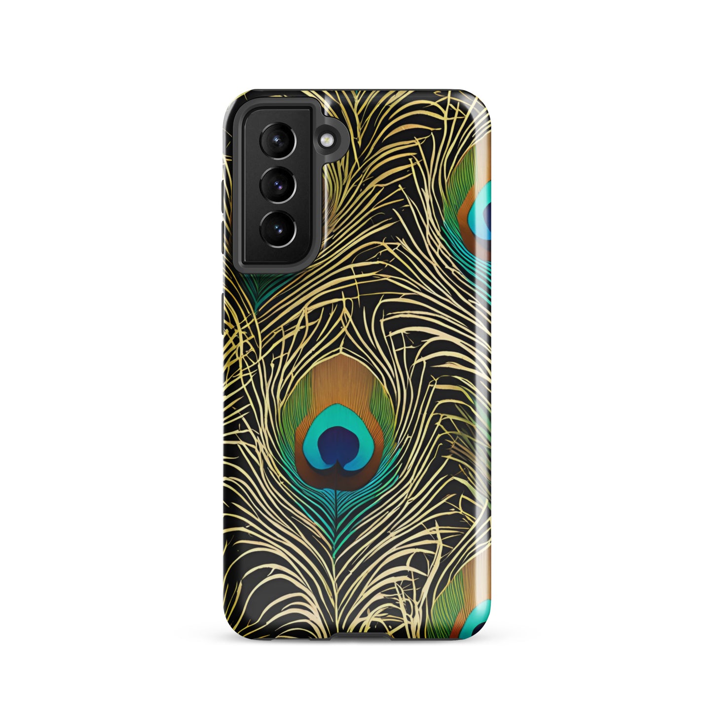 Tough Samsung Phone Case – Peacock Plume