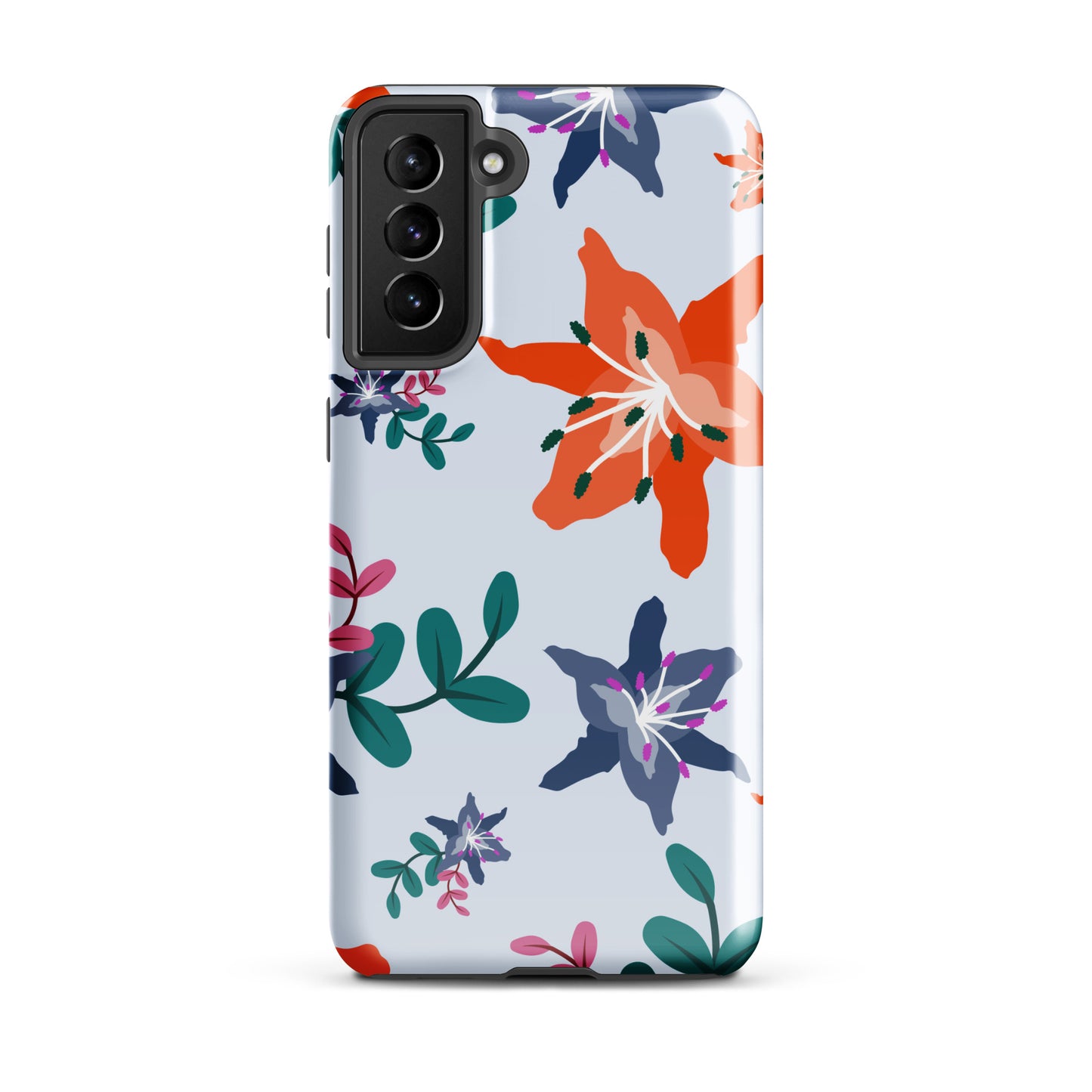 Tough Samsung Phone Case - Lily Blooms