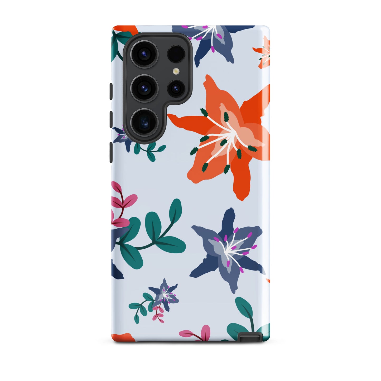 Tough Samsung Phone Case - Lily Blooms