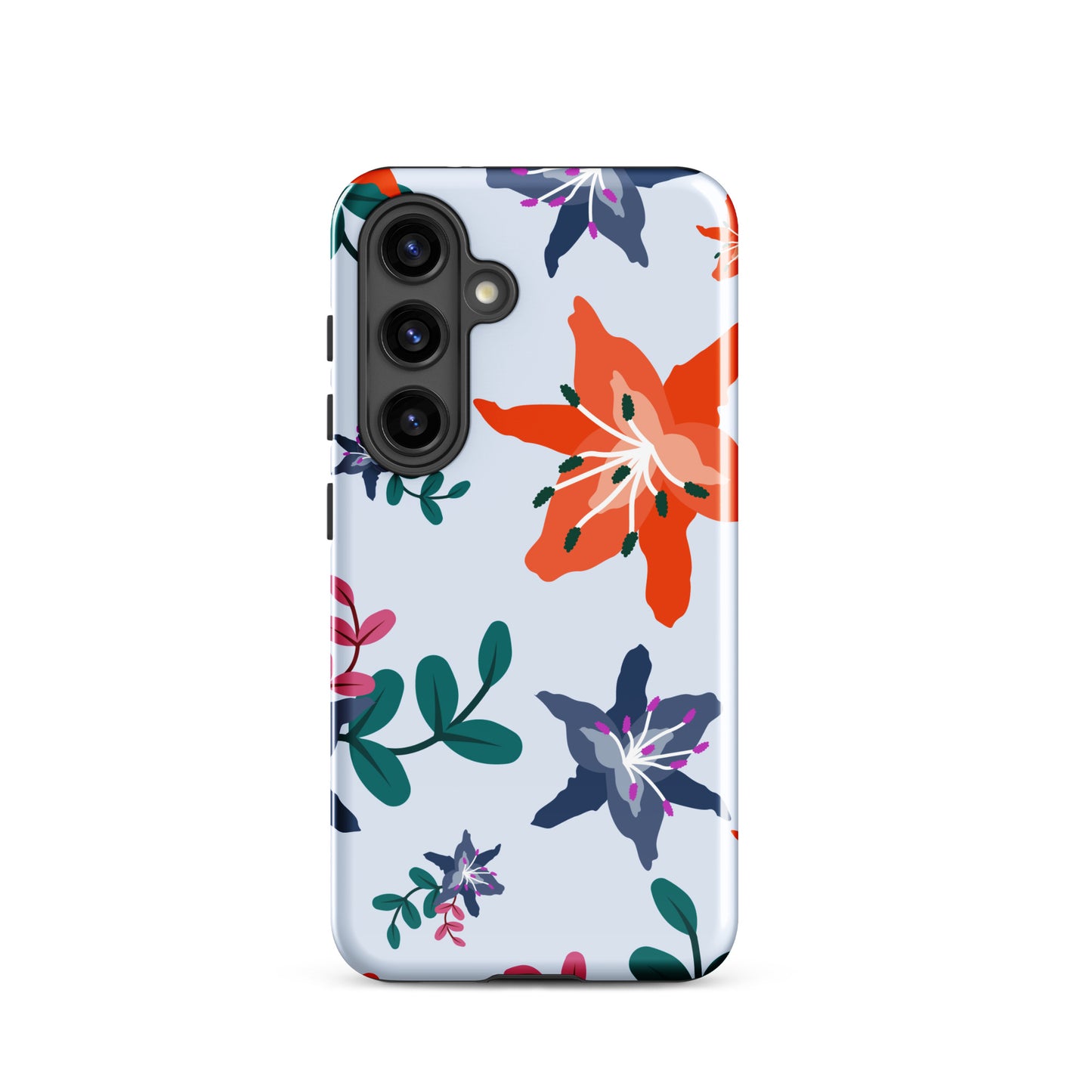 Tough Samsung Phone Case - Lily Blooms