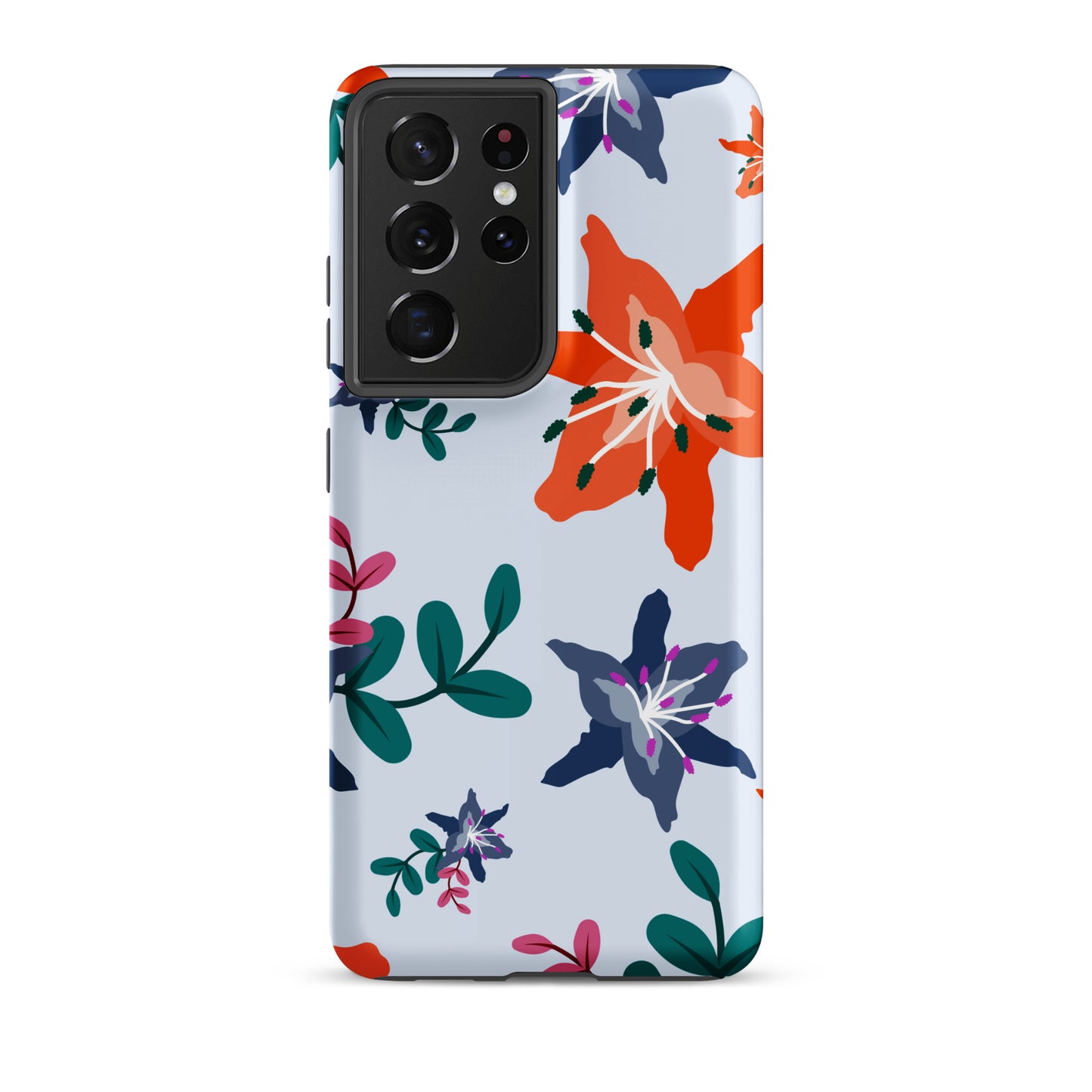 Tough Samsung Phone Case - Lily Blooms