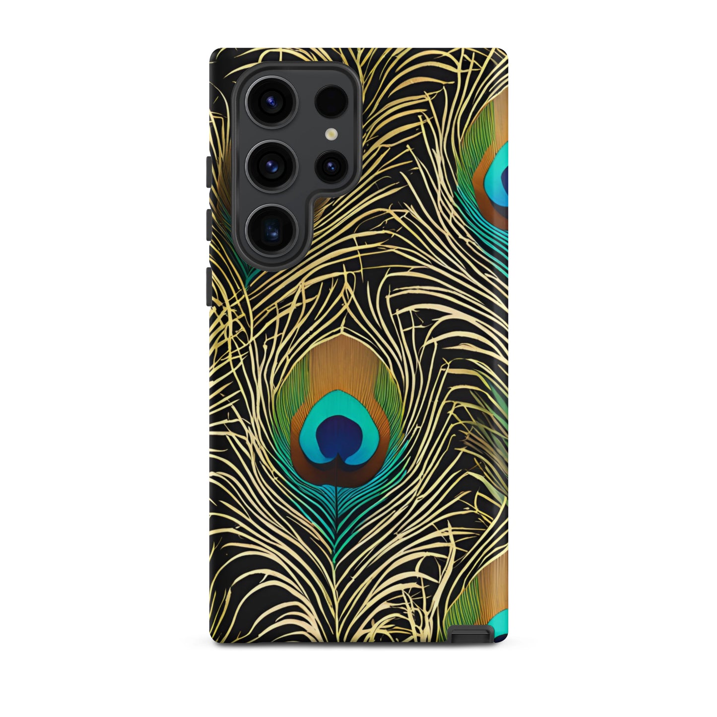 Tough Samsung Phone Case – Peacock Plume